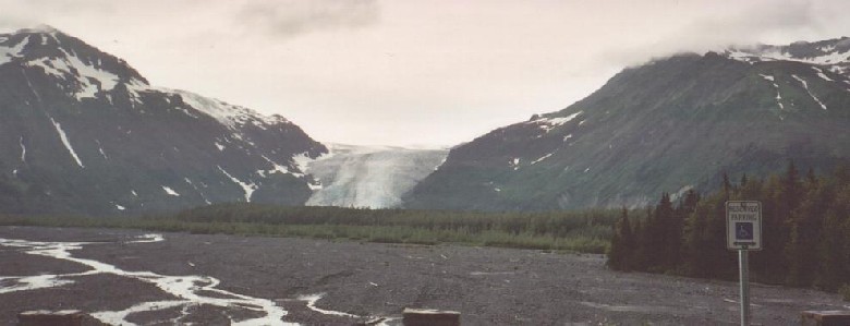 Exit Glacier and the Resurrection River which flows from it.